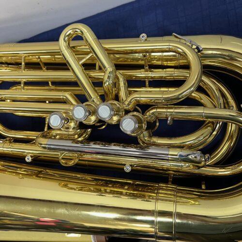 Used Jupiter JCB-482 3/4 Size 4-Valve Bb Tuba with Original Case and Mouthpiece Just Serviced - Image 9