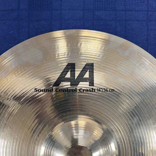 Used Sabian AA 14" Sound Control Crash Cymbal 662 grams - Image 2