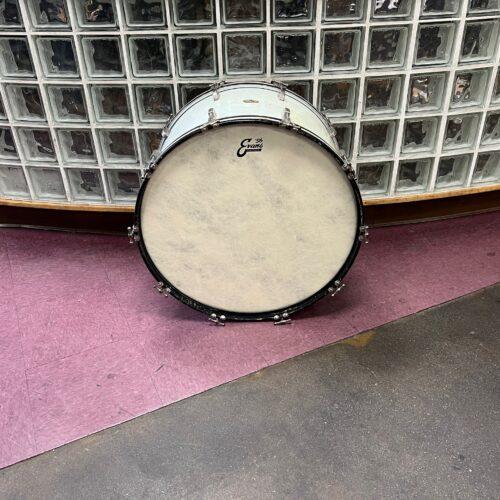 Vintage Leedy Chicago USA 24" x 14" Bass Drum White Pearl