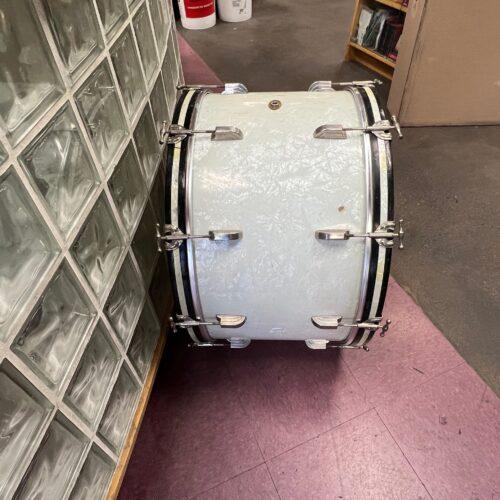 Vintage Leedy Chicago USA 24" x 14" Bass Drum White Pearl - Image 3