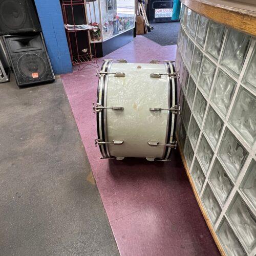 Vintage Leedy Chicago USA 24" x 14" Bass Drum White Pearl - Image 4