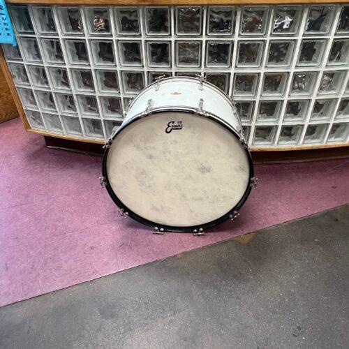 Vintage Leedy Chicago USA 24" x 14" Bass Drum White Pearl - Image 5