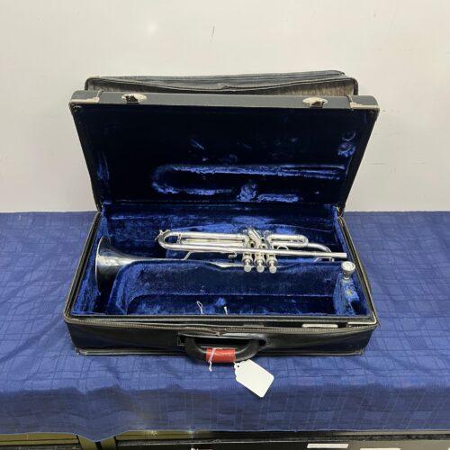 Used Benge 6 Los Angeles Resno Tempered Bell Bb Silver Trumpet Just Serviced with Original Case 1977