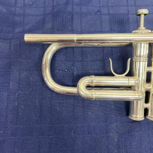 Used Benge 6 Los Angeles Resno Tempered Bell Bb Silver Trumpet Just Serviced with Original Case 1977 - Image 3