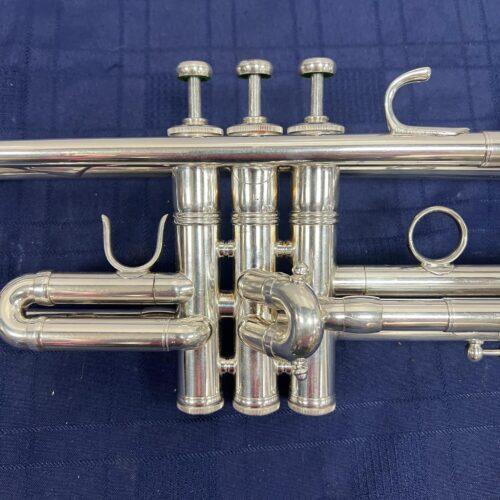 Used Benge 6 Los Angeles Resno Tempered Bell Bb Silver Trumpet Just Serviced with Original Case 1977 - Image 4