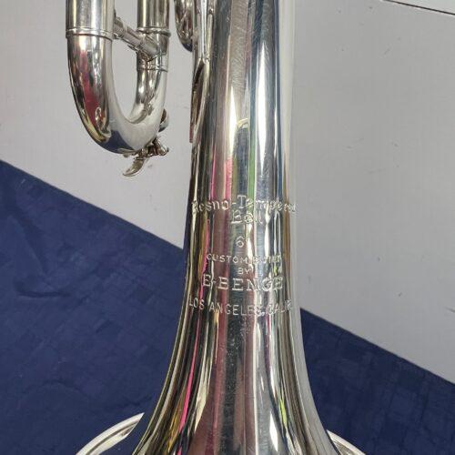 Used Benge 6 Los Angeles Resno Tempered Bell Bb Silver Trumpet Just Serviced with Original Case 1977 - Image 8