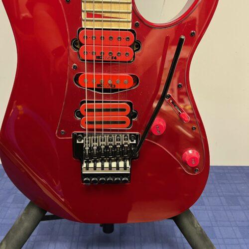 Used Ibanez RG770DX Ruby Red Prestige Reissue Electric Guitar Made in Japan with Coffin Case - Image 8