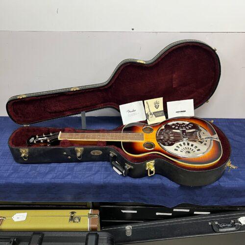 Used Guild USA R-35E Square Neck Resonator Acoustic Electric Guitar with Original Case