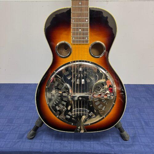 Used Guild USA R-35E Square Neck Resonator Acoustic Electric Guitar with Original Case - Image 7