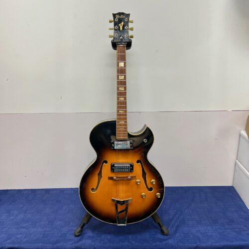 Vintage Ventura Hollow Body Electric Guitar Made in Japan with Case ES-175 Style - Image 2