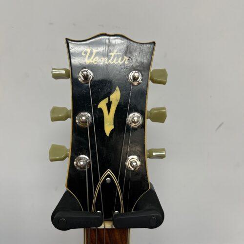 Vintage Ventura Hollow Body Electric Guitar Made in Japan with Case ES-175 Style - Image 4