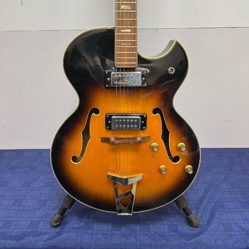 Vintage Ventura Hollow Body Electric Guitar Made in Japan with Case ES-175 Style - Image 7