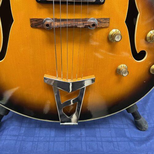 Vintage Ventura Hollow Body Electric Guitar Made in Japan with Case ES-175 Style - Image 9