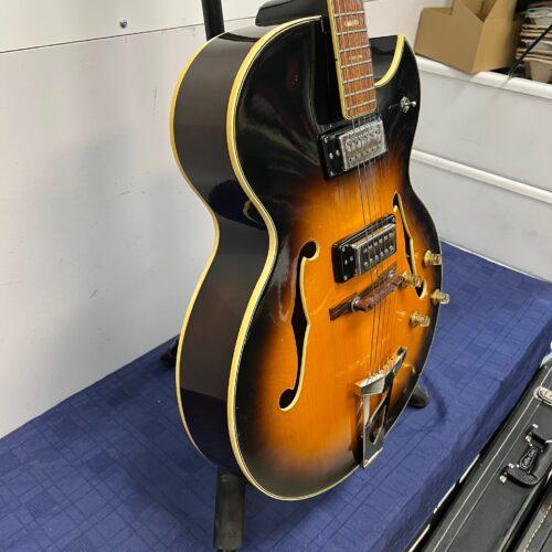 Vintage Ventura Hollow Body Electric Guitar Made in Japan with Case ES-175 Style - Image 11