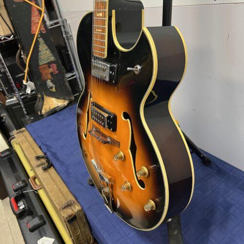 Vintage Ventura Hollow Body Electric Guitar Made in Japan with Case ES-175 Style - Image 12