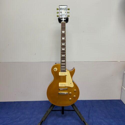 Used Vintage V100GT Gold Top Les Paul Style Electric Guitar with Wilkinson Pickups