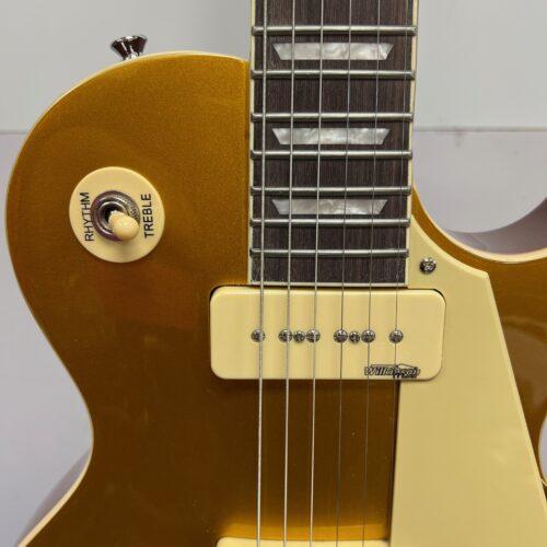 Used Vintage V100GT Gold Top Les Paul Style Electric Guitar with Wilkinson Pickups - Image 7