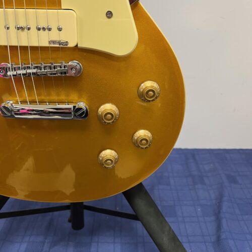 Used Vintage V100GT Gold Top Les Paul Style Electric Guitar with Wilkinson Pickups - Image 9