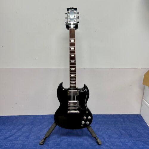 Used Gibson SG High Performance Electric Guitar Black with Original Aluminum Case G Force Robot Tuners 2016 - Image 2