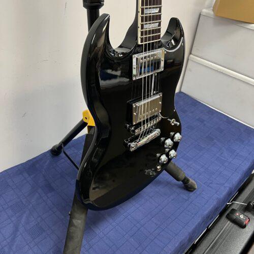 Used Gibson SG High Performance Electric Guitar Black with Original Aluminum Case G Force Robot Tuners 2016 - Image 13