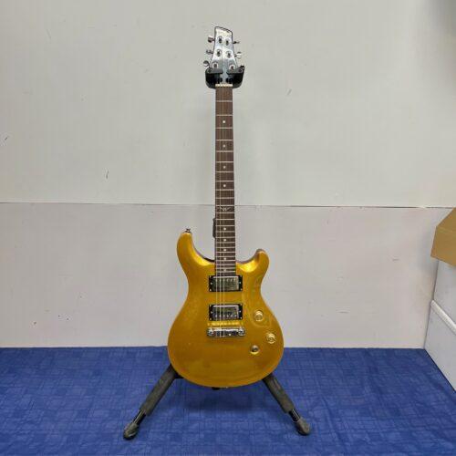 Used Vintage VRS100 Gold Top PRS Style Double Cutaway Electric Guitar with Case - Image 2