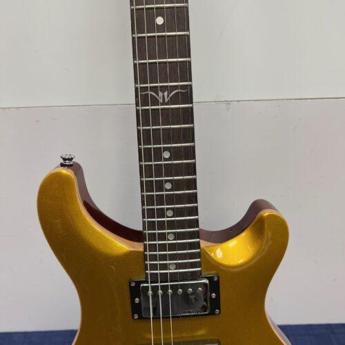 Used Vintage VRS100 Gold Top PRS Style Double Cutaway Electric Guitar with Case - Image 7