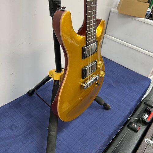 Used Vintage VRS100 Gold Top PRS Style Double Cutaway Electric Guitar with Case - Image 13