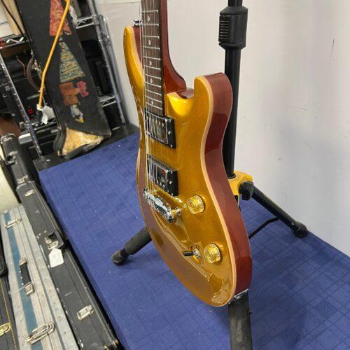 Used Vintage VRS100 Gold Top PRS Style Double Cutaway Electric Guitar with Case - Image 14