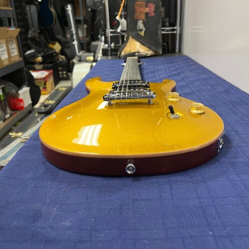 Used Vintage VRS100 Gold Top PRS Style Double Cutaway Electric Guitar with Case - Image 24