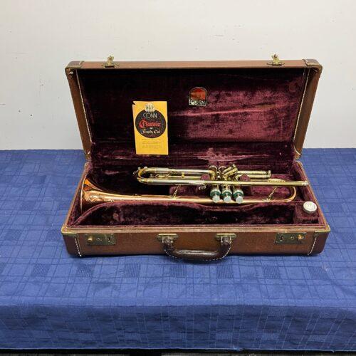 Vintage Conn Director Bb Trumpet with Original Case and Mouthpiece Copper Bell 1955