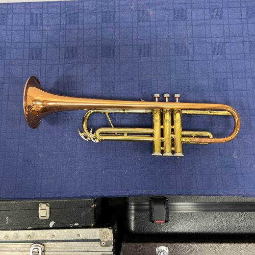 Vintage Conn Director Bb Trumpet with Original Case and Mouthpiece Copper Bell 1955 - Image 2