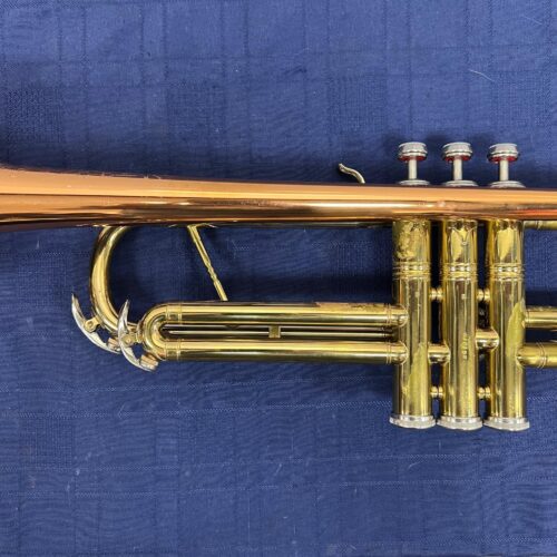 Vintage Conn Director Bb Trumpet with Original Case and Mouthpiece Copper Bell 1955 - Image 4