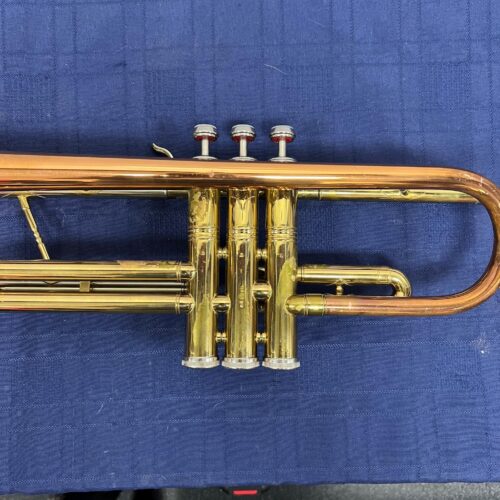 Vintage Conn Director Bb Trumpet with Original Case and Mouthpiece Copper Bell 1955 - Image 5