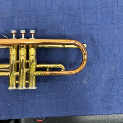 Vintage Conn Director Bb Trumpet with Original Case and Mouthpiece Copper Bell 1955 - Image 6