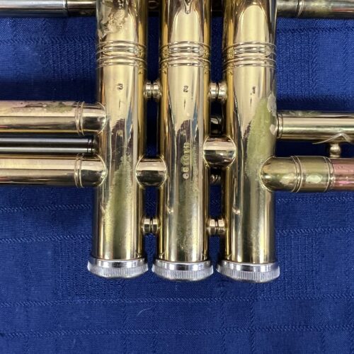 Vintage Conn Director Bb Trumpet with Original Case and Mouthpiece Copper Bell 1955 - Image 7