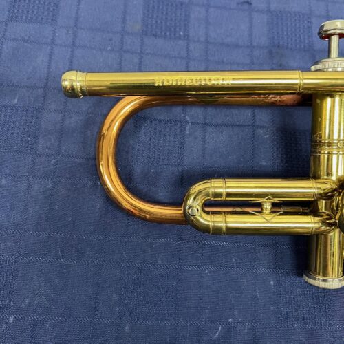 Vintage Conn Director Bb Trumpet with Original Case and Mouthpiece Copper Bell 1955 - Image 10