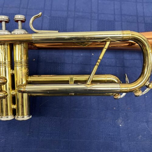 Vintage Conn Director Bb Trumpet with Original Case and Mouthpiece Copper Bell 1955 - Image 12