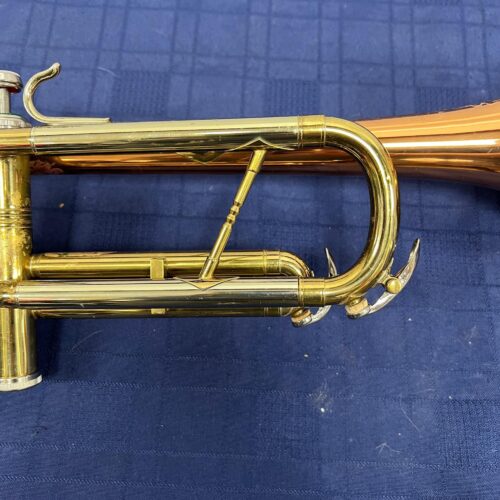 Vintage Conn Director Bb Trumpet with Original Case and Mouthpiece Copper Bell 1955 - Image 13