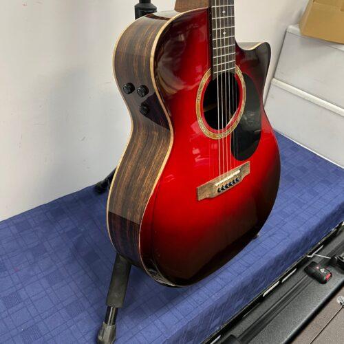 Used Teton STA180CE-AR Auditorium Autumn Burst Acoustic Electric Guitar Arm Rest with Case - Image 11