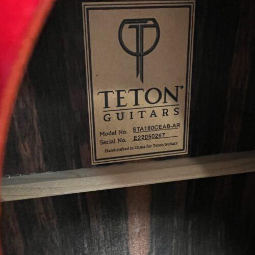 Used Teton STA180CE-AR Auditorium Autumn Burst Acoustic Electric Guitar Arm Rest with Case - Image 14