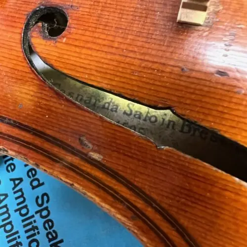 Vintage Caspar da Salo in Brescia 1595 4/4 Violin with Case and Bow - Image 18
