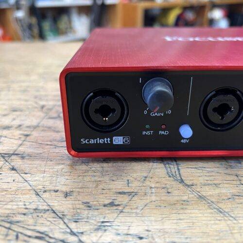 Used Focusrite Scarlett 6i6 USB Audio Recording Interface with AC Adapter - Image 2