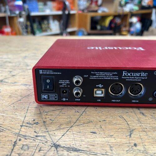 Used Focusrite Scarlett 6i6 USB Audio Recording Interface with AC Adapter - Image 5