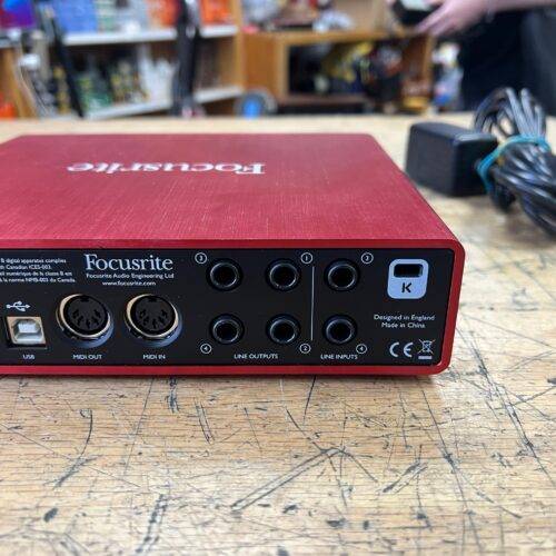 Used Focusrite Scarlett 6i6 USB Audio Recording Interface with AC Adapter - Image 6