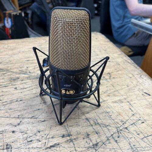 Used CAD E300 2 Equitek Large Diaphragm Multipattern Condenser Mic Microphone with Shock Mount