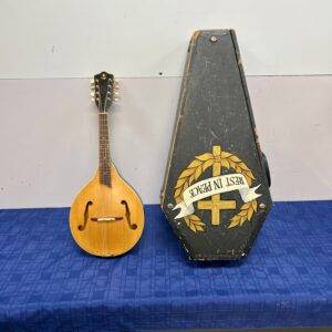 Vintage F-Style 8-String Mandolin with custom coffin style case
