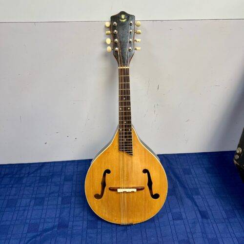 Vintage F-Style 8-String Mandolin with custom coffin style case - Image 2