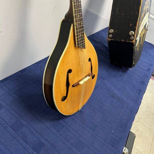 Vintage F-Style 8-String Mandolin with custom coffin style case - Image 8