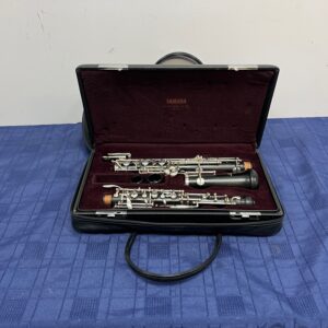 Used Yamaha YOB-411 Grenadilla Wood Intermediate Oboe with Case Just Serviced Made in Japan