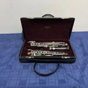 Used Yamaha YOB-411 Grenadilla Wood Intermediate Oboe with Case Just Serviced Made in Japan